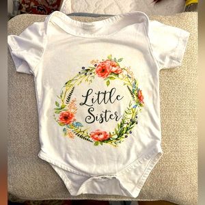 Boho Little Sister Onesie